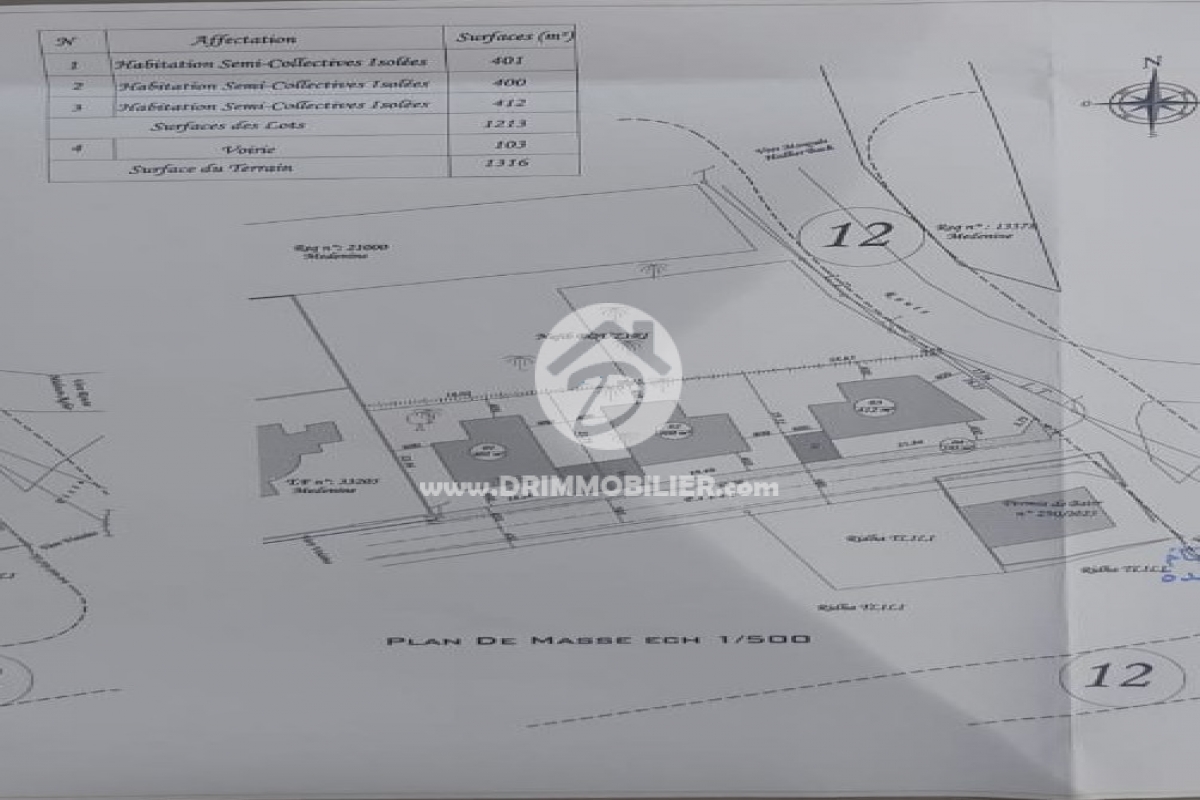V733 -                            Vente
                           Terrain Djerba
