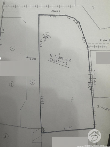 V727 -                            Vente
                           Terrain Djerba